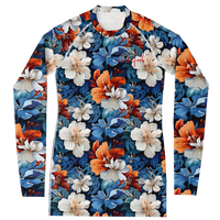 Chokefish™ Long Sleeve Rashguard Floral Woman's Shirt-008