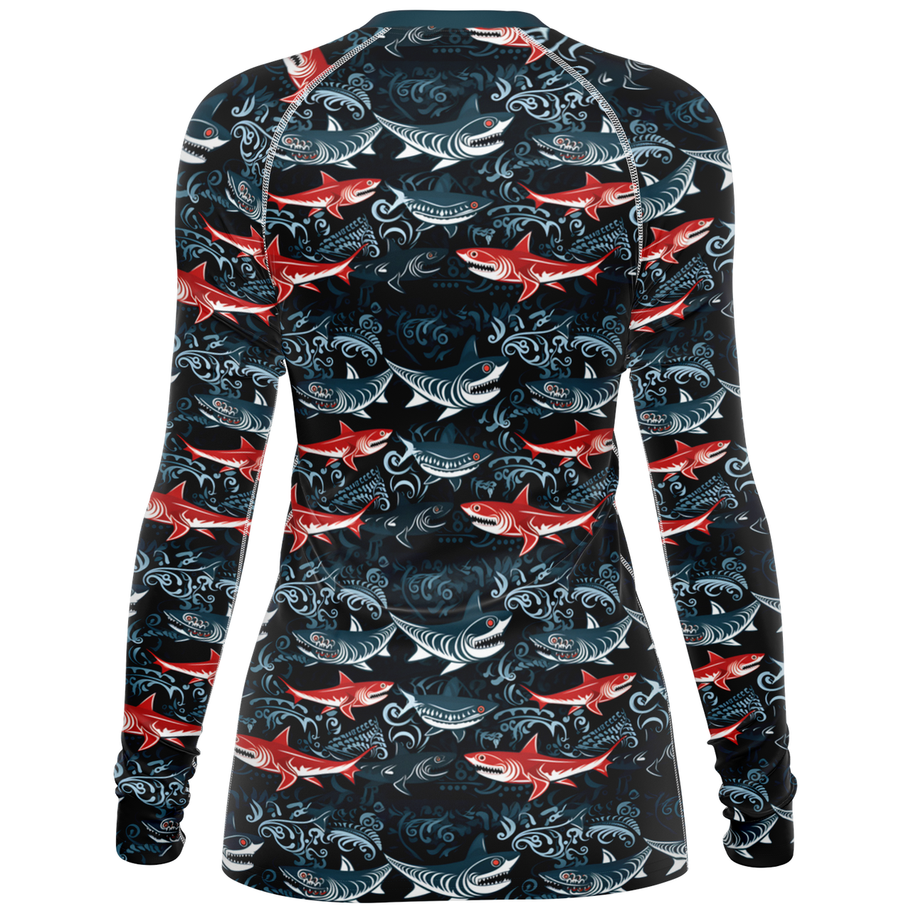 Chokefish™ Long Sleeve Rashguard Marine Woman's Shirt-002