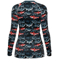 Chokefish™ Long Sleeve Rashguard Marine Woman's Shirt-002