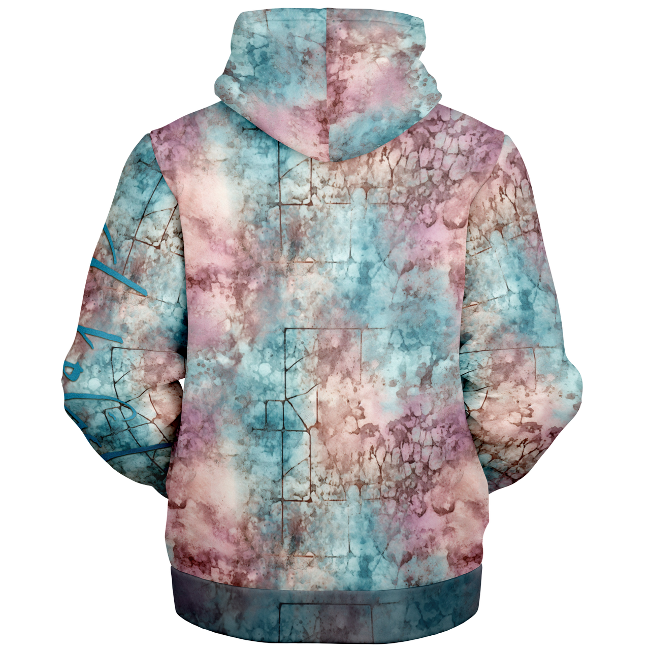 Chokefish™ Microfleece Zip-Up Hoodie Acid-Wash Colors-005B