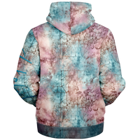 Chokefish™ Microfleece Zip-Up Hoodie Acid-Wash Colors-005B