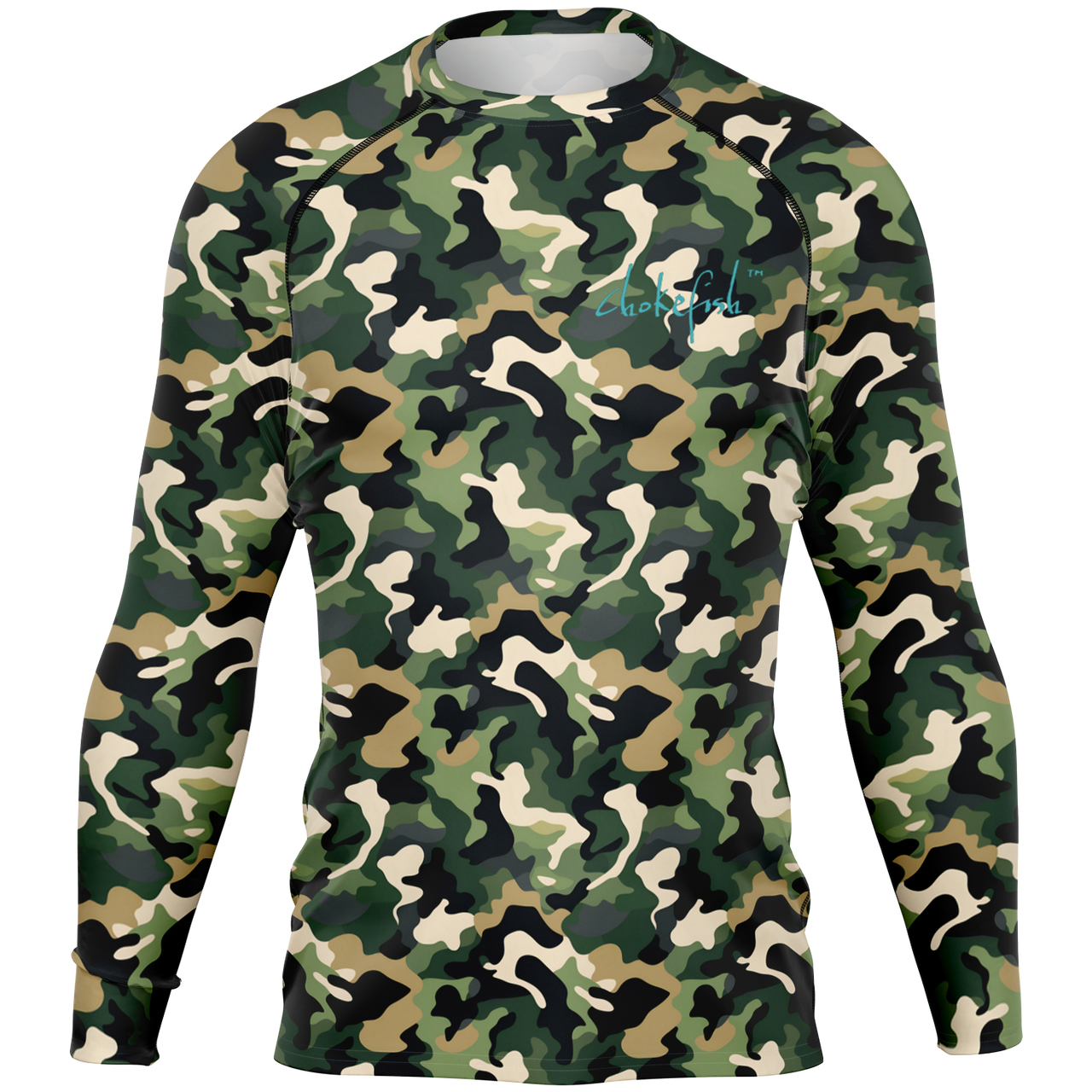 Chokefish™ Long Sleeve Rashguard Camouflage Men's Shirt-001