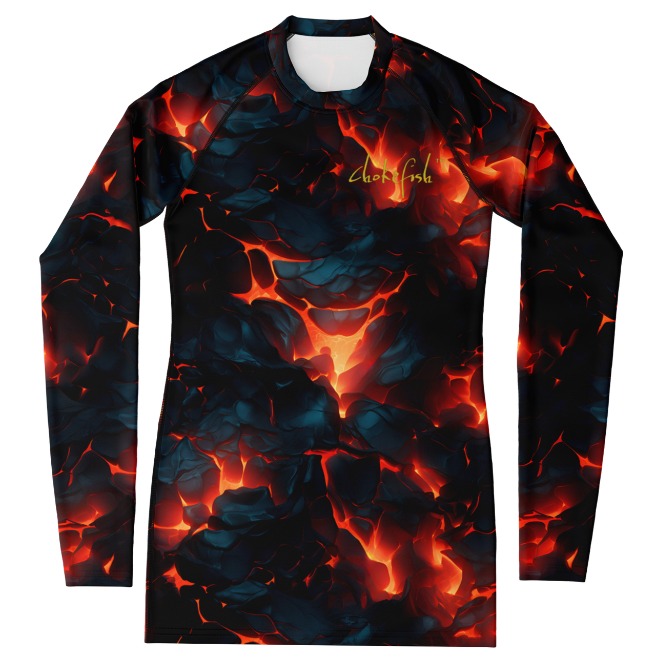 Chokefish™ Long Sleeve Rashguard Cannabis Woman's Shirt-002