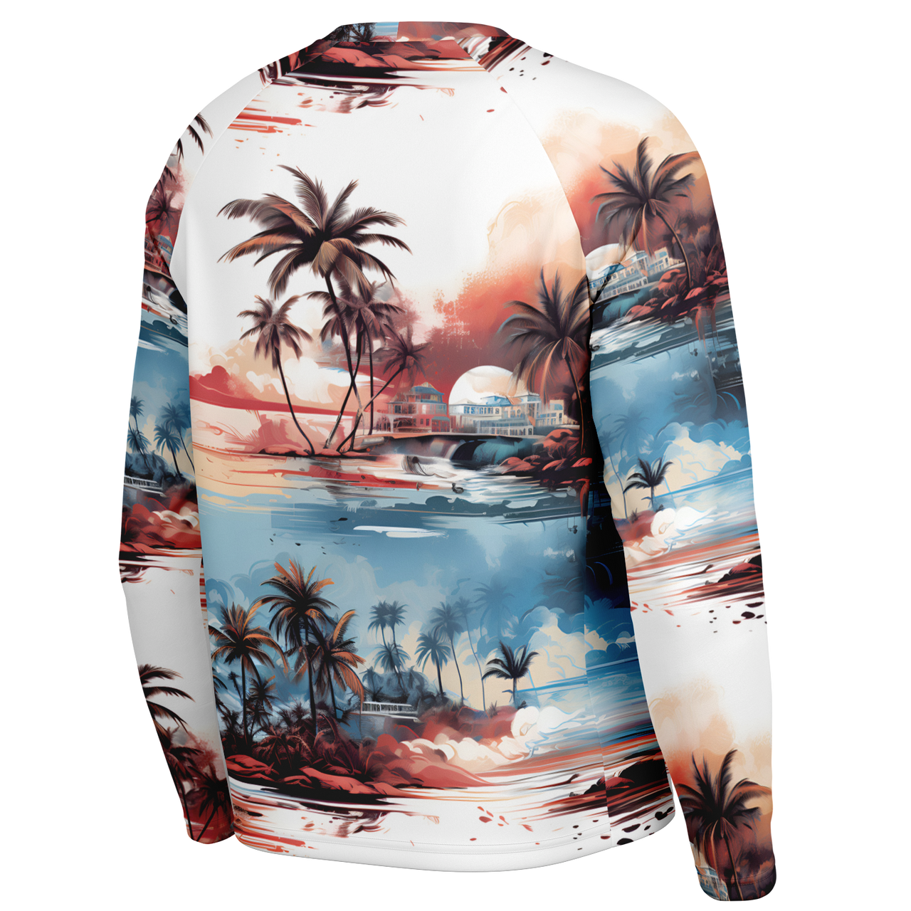 Chokefish™ Long Sleeve Every Day All Weather Trees&Boats Shirt Men's-001
