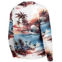 Chokefish™ Long Sleeve Every Day All Weather Trees&Boats Shirt Men's-001