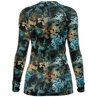 Chokefish™ Long Sleeve Rashguard Acid-Wash Woman's Shirt-016