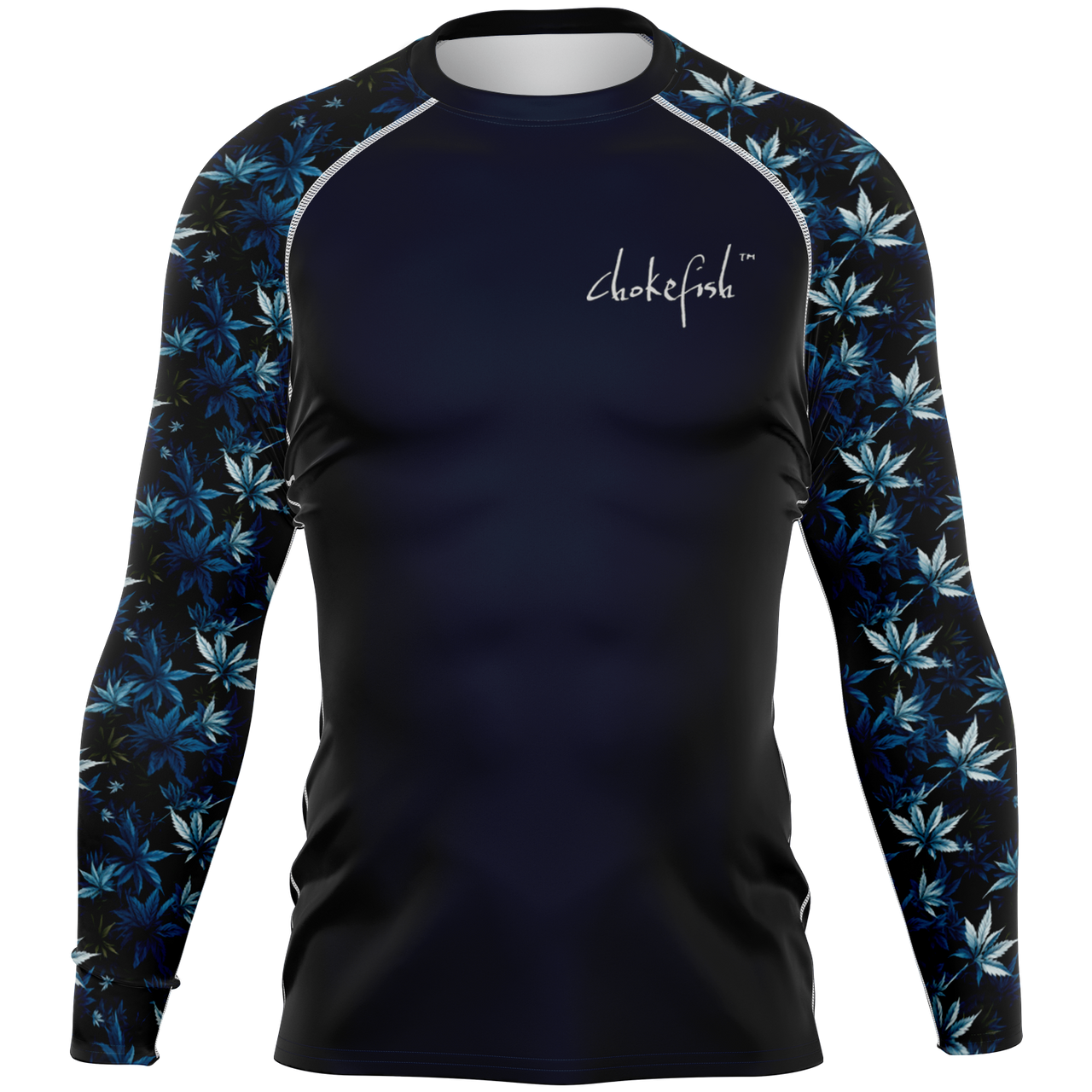 Chokefish™ Long Sleeve Rashguard Cannabis Men's Shirt-005-2