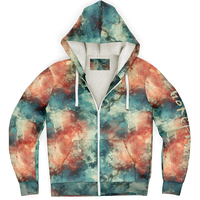 Chokefish™ Microfleece Zip-Up Hoodie Acid-Wash Colors-006