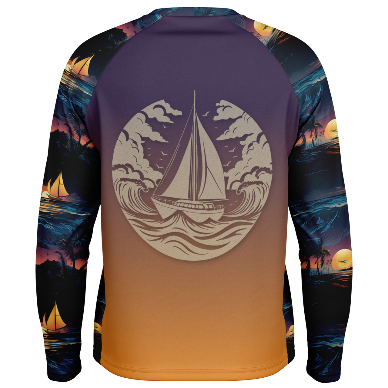 Chokefish™ Long Sleeve Every Day All Weather Trees&Boats Shirt Men's-018-Special Edition