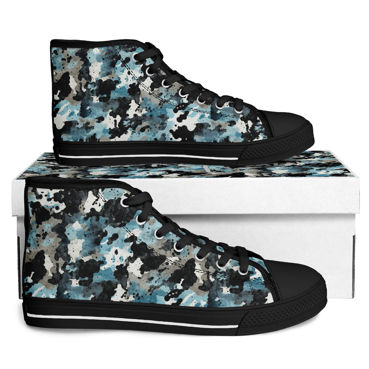 Chokefish™ Urban Peak Retro High Tops-Acid-Wash-010-2