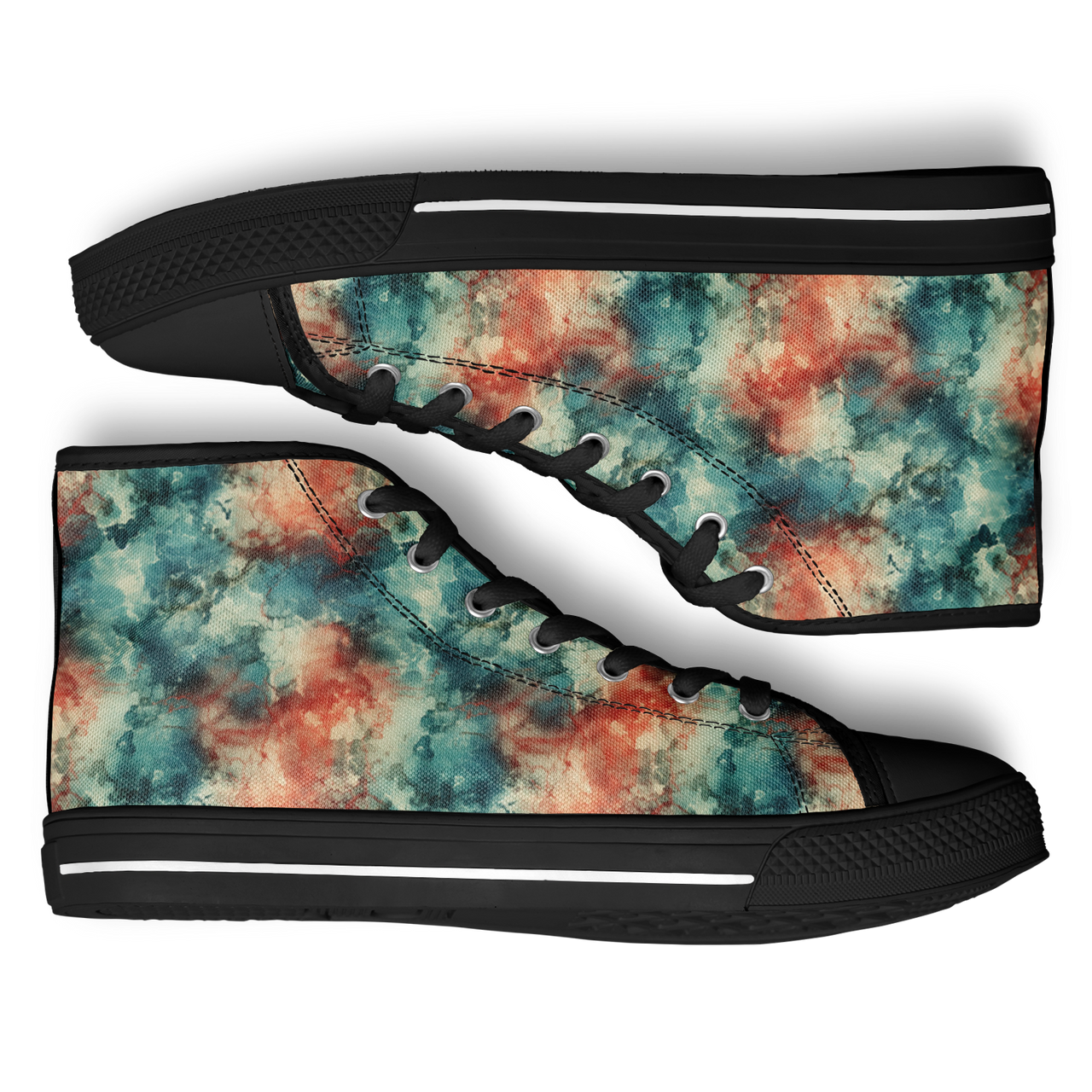 Chokefish™ Urban Peak Retro High Tops-Acid-Wash-004-2