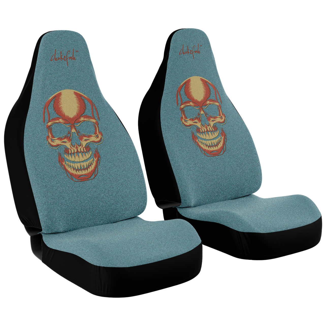 Chokefish™ Skulls Seat Covers Unisex-020