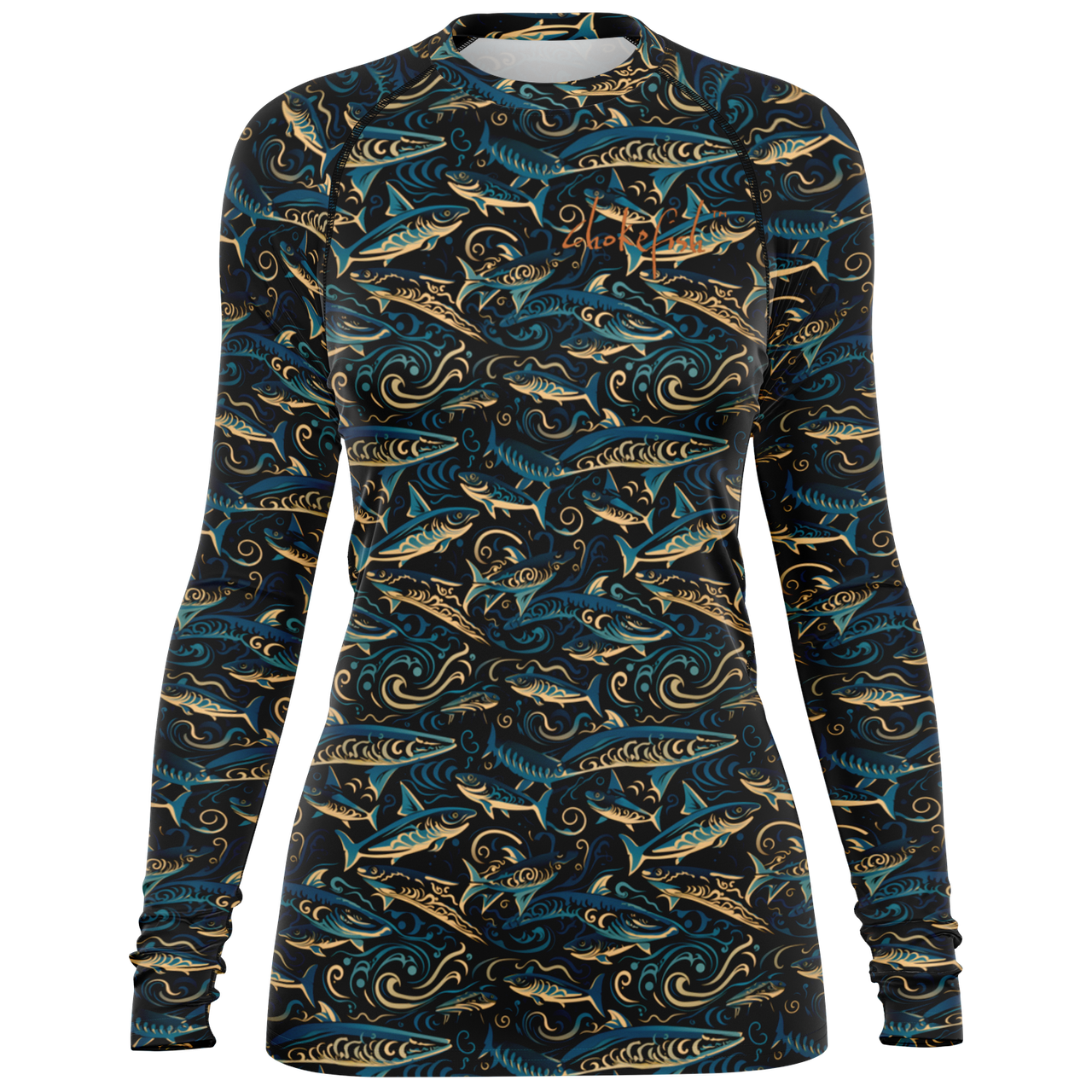 Chokefish™ Long Sleeve Rashguard Marine Woman's Shirt-003