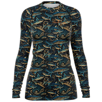Chokefish™ Long Sleeve Rashguard Marine Woman's Shirt-003