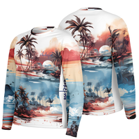 Chokefish™ Long Sleeve Every Day All Weather Trees&Boats Shirt Men's-001-Special-Edition