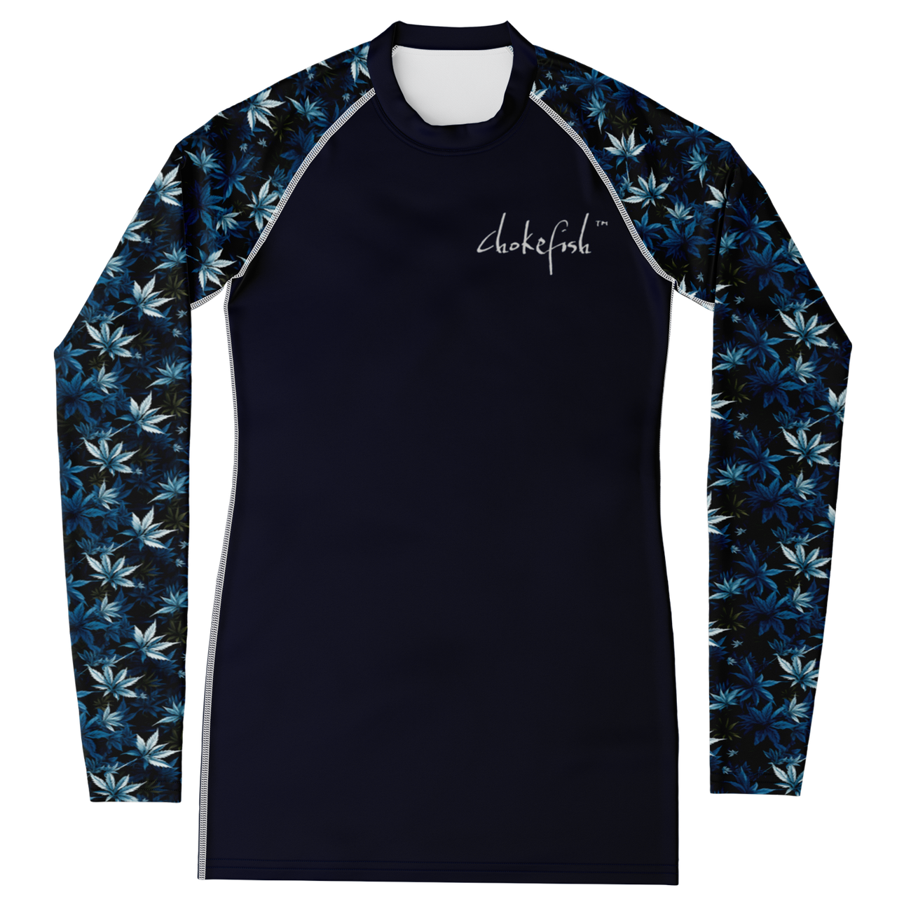 Chokefish™ Long Sleeve Rashguard Cannabis Woman's Shirt-005-2