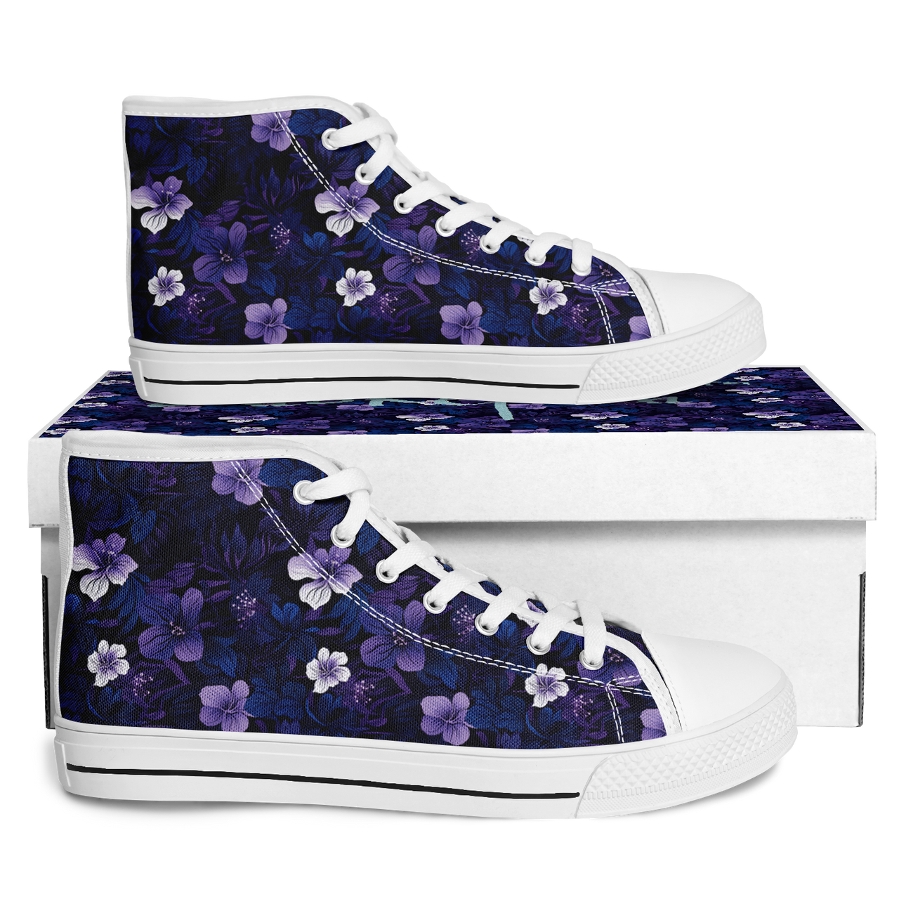 Chokefish™ Urban Peak Retro High Tops-Floral-004