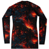 Chokefish™ Long Sleeve Rashguard Volcanos Woman's Shirt-003