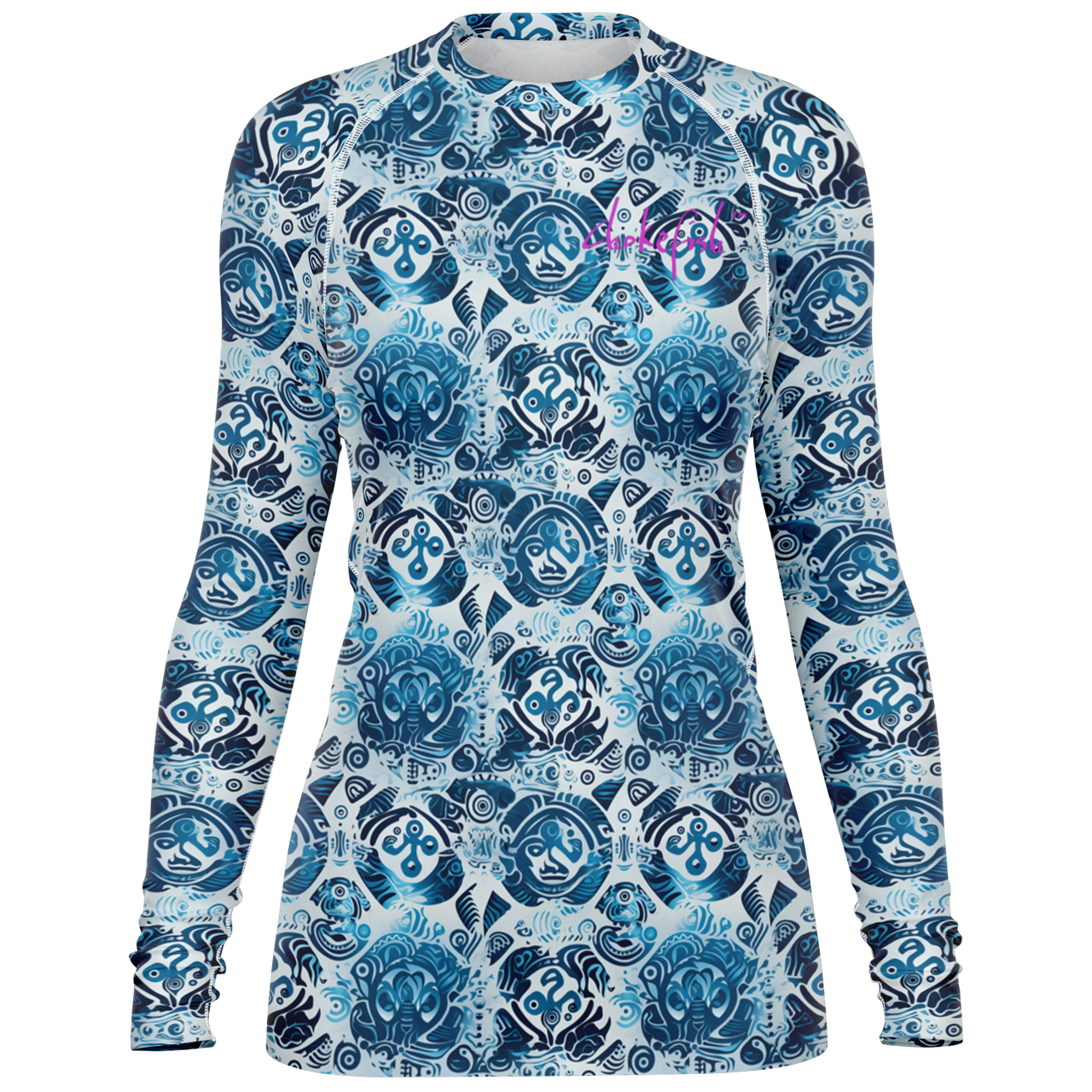 Chokefish™ Long Sleeve Rashguard Sun&Saltwater Woman's Shirt-001
