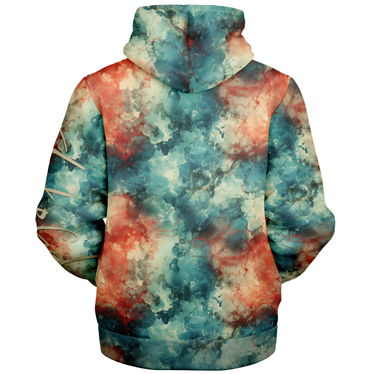 Chokefish™ Microfleece Zip-Up Hoodie Acid-Wash Colors-006