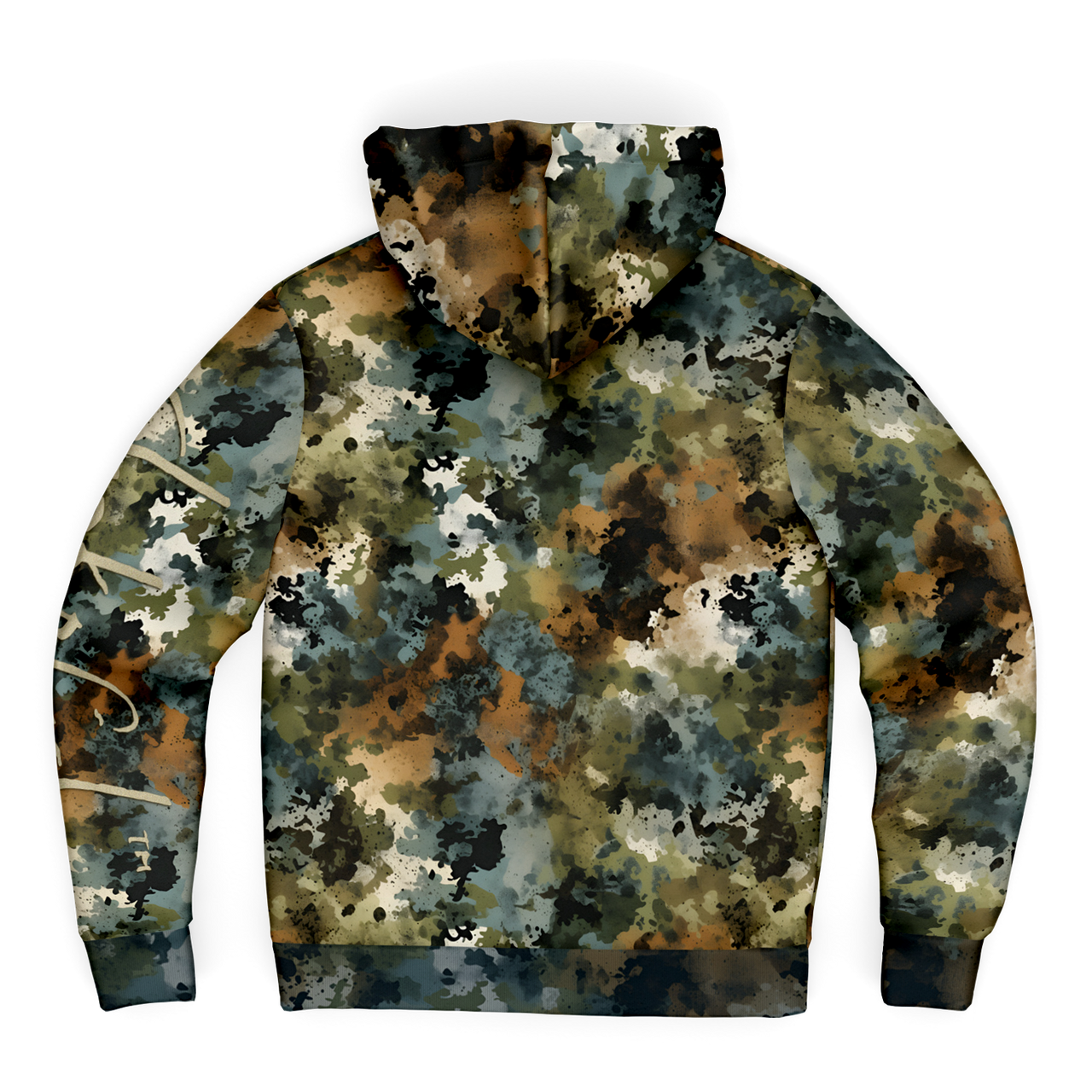 Chokefish™ Microfleece Zip-Up Hoodie Acid-Wash Colors-016B