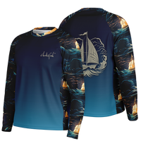 Chokefish™ Long Sleeve Every Day All Weather Trees&Boats Shirt Men's-014-Special-Edition