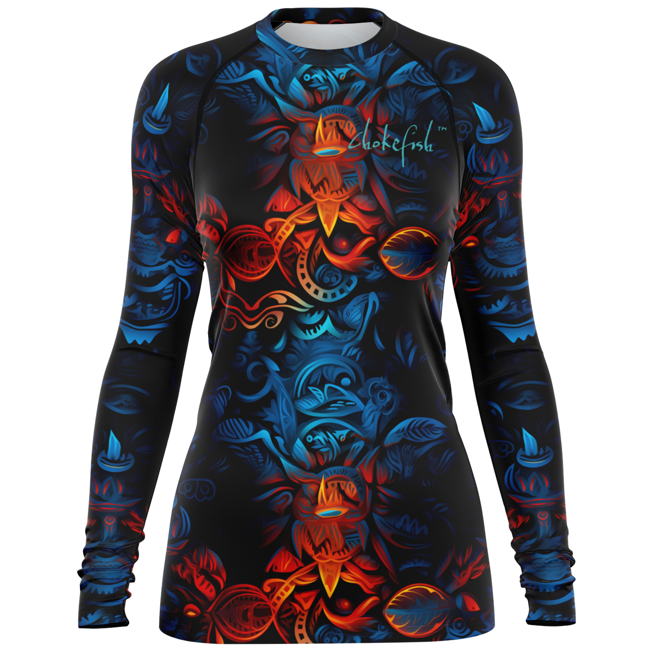 Chokefish™ Long Sleeve Rashguard Sun&Saltwater Woman's Shirt-006