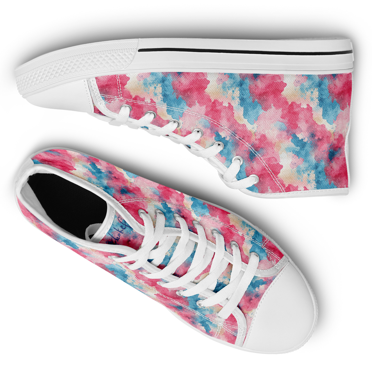 Chokefish™ Urban Peak Retro High Tops-Acid-Wash-001