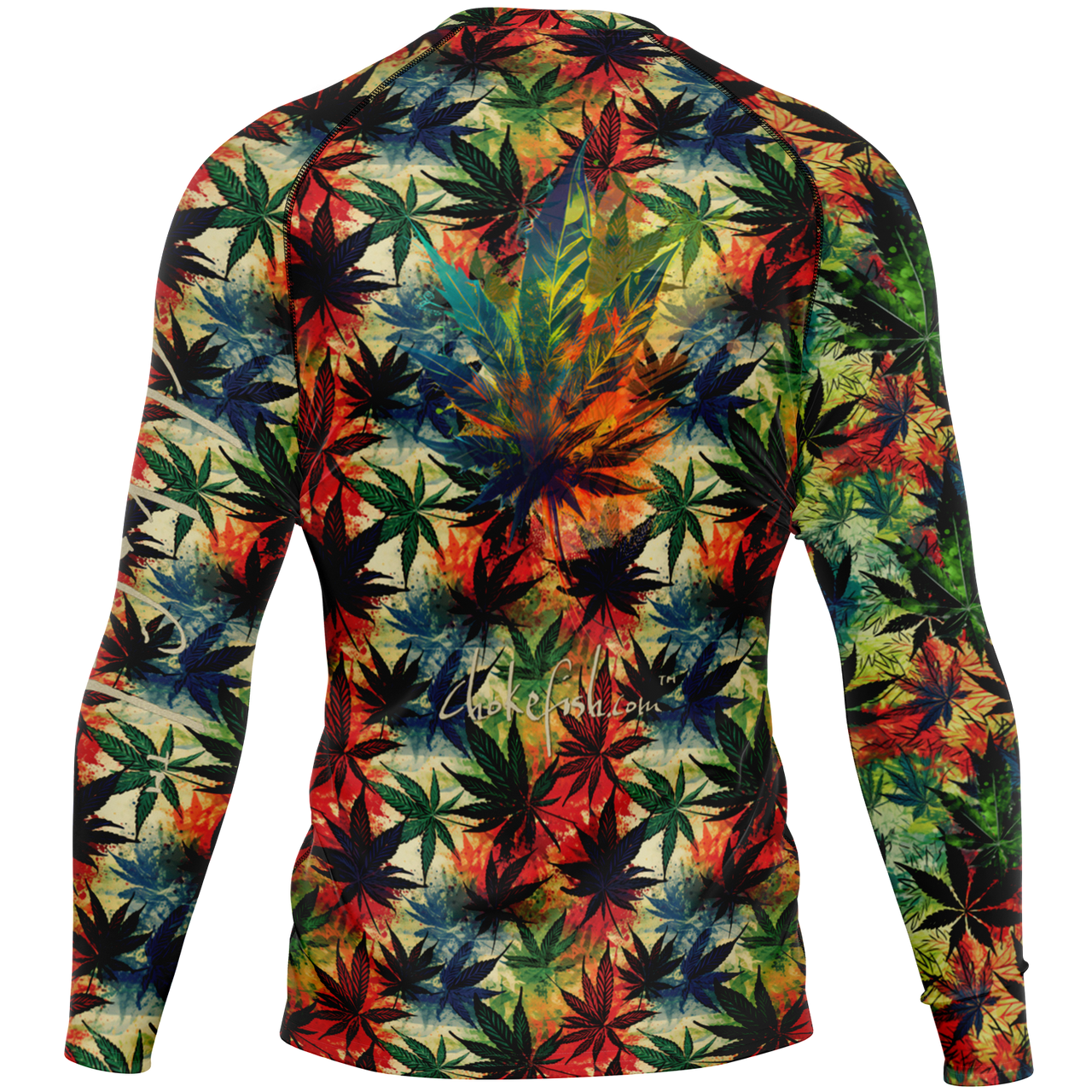 Chokefish™ Long Sleeve Rashguard Cannabis Men's Shirt-010-Special Edition