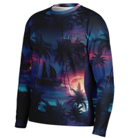 Chokefish™ Long Sleeve Every Day All Weather Trees&Boats Shirt Men's-012