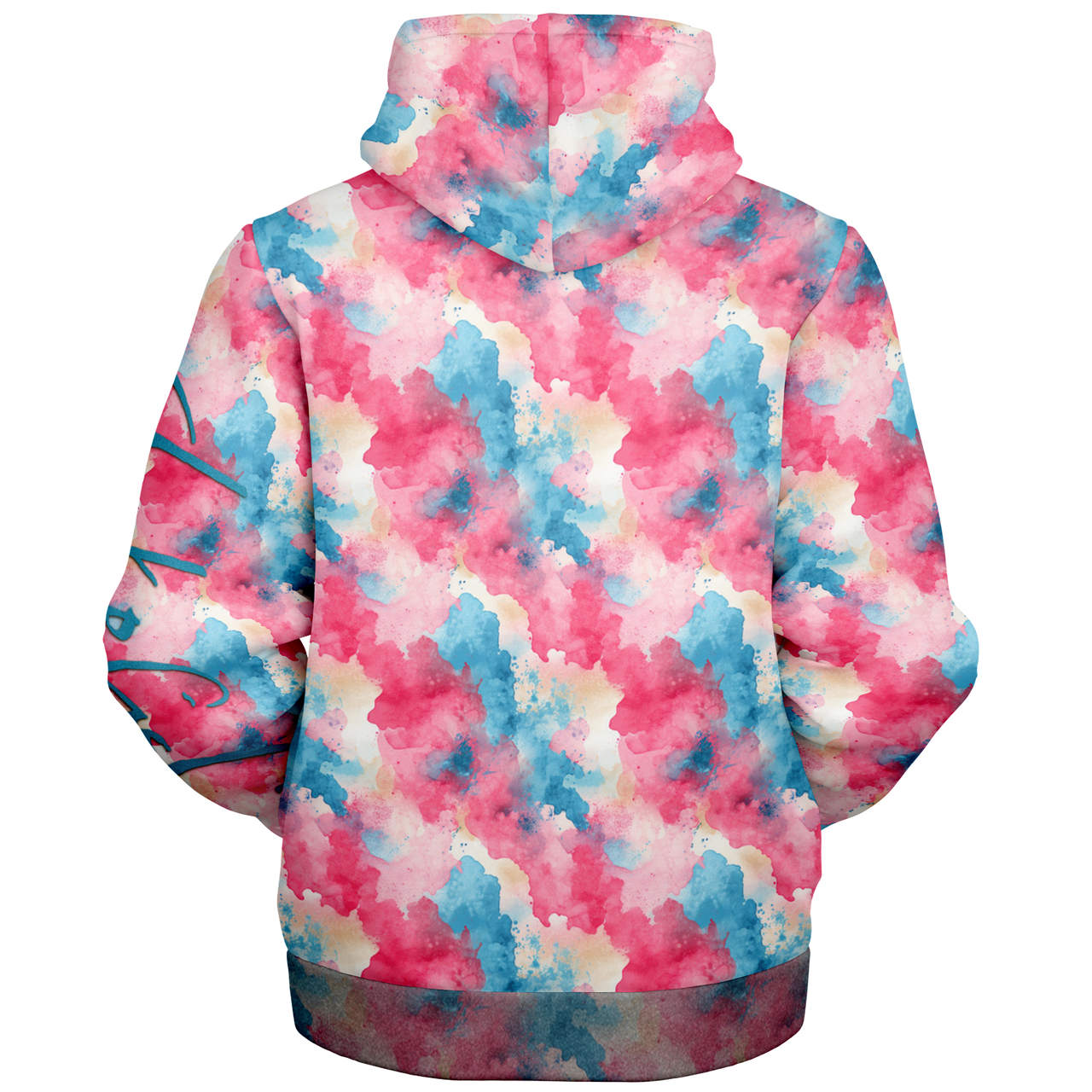 Chokefish™ Microfleece Zip-Up Hoodie Acid-Wash Colors-001B