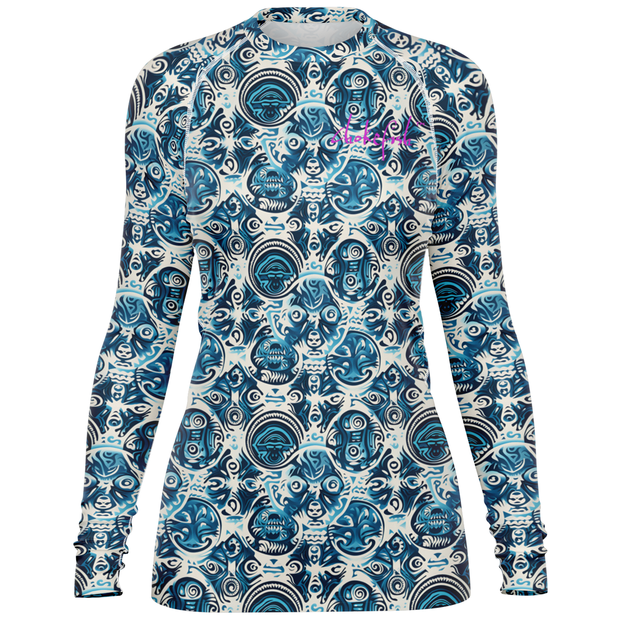 Chokefish™ Long Sleeve Rashguard Sun&Saltwater Woman's Shirt-004