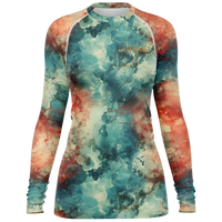 Chokefish™ Long Sleeve Rashguard Acid-Wash Woman's Shirt-004