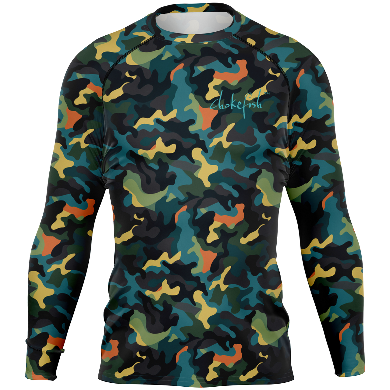 Chokefish™ Long Sleeve Rashguard Camouflage Men's Shirt-009