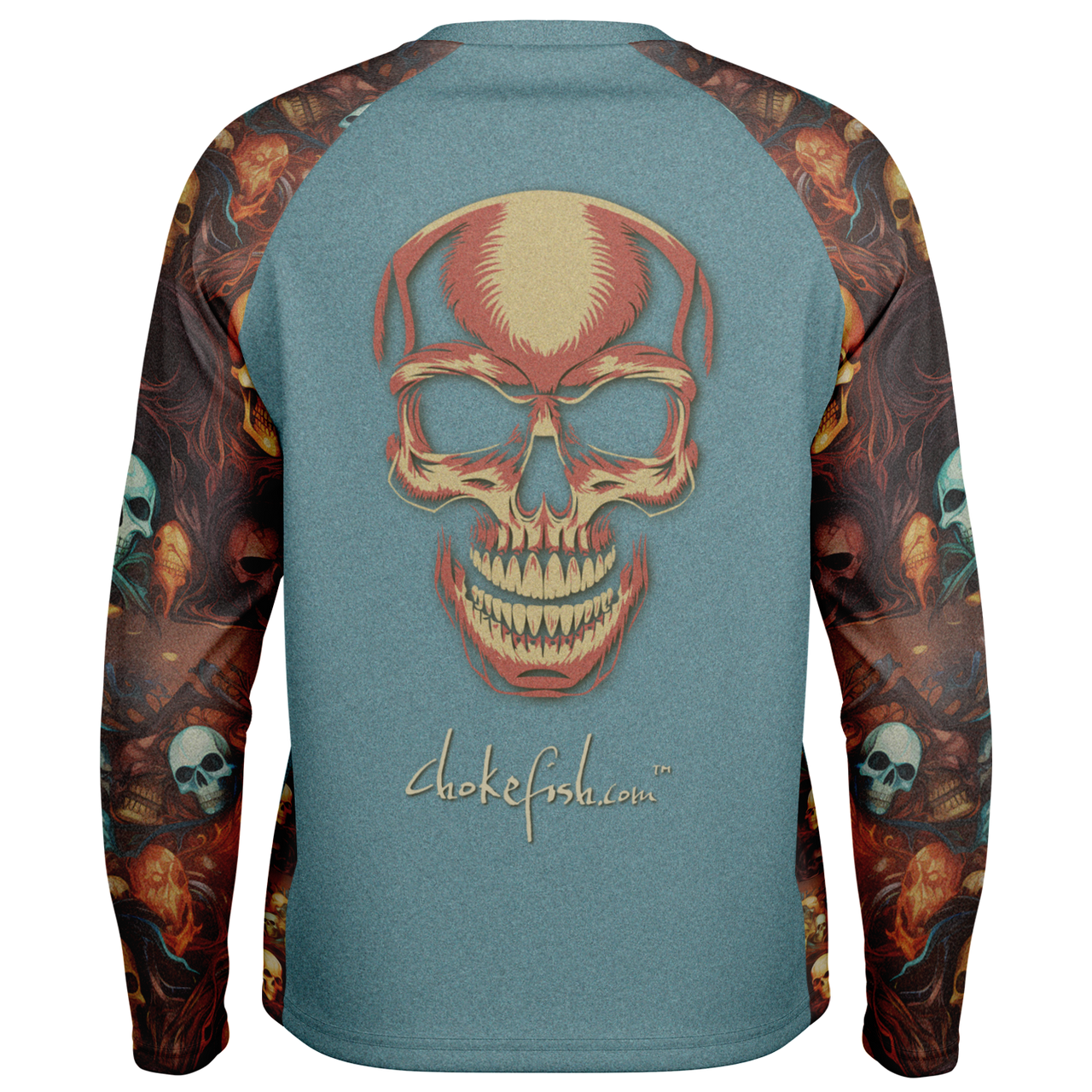 Chokefish™ Long Sleeve Every Day All Weather Skulls Shirt Men's-003-SPECIAL EDITION