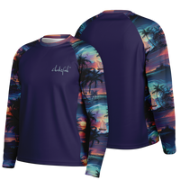 Chokefish™ Long Sleeve Every Day All Weather Trees&Boats Shirt Men's-004