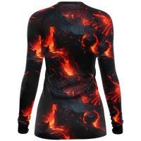 Chokefish™ Long Sleeve Rashguard Volcano Woman's Shirt-001