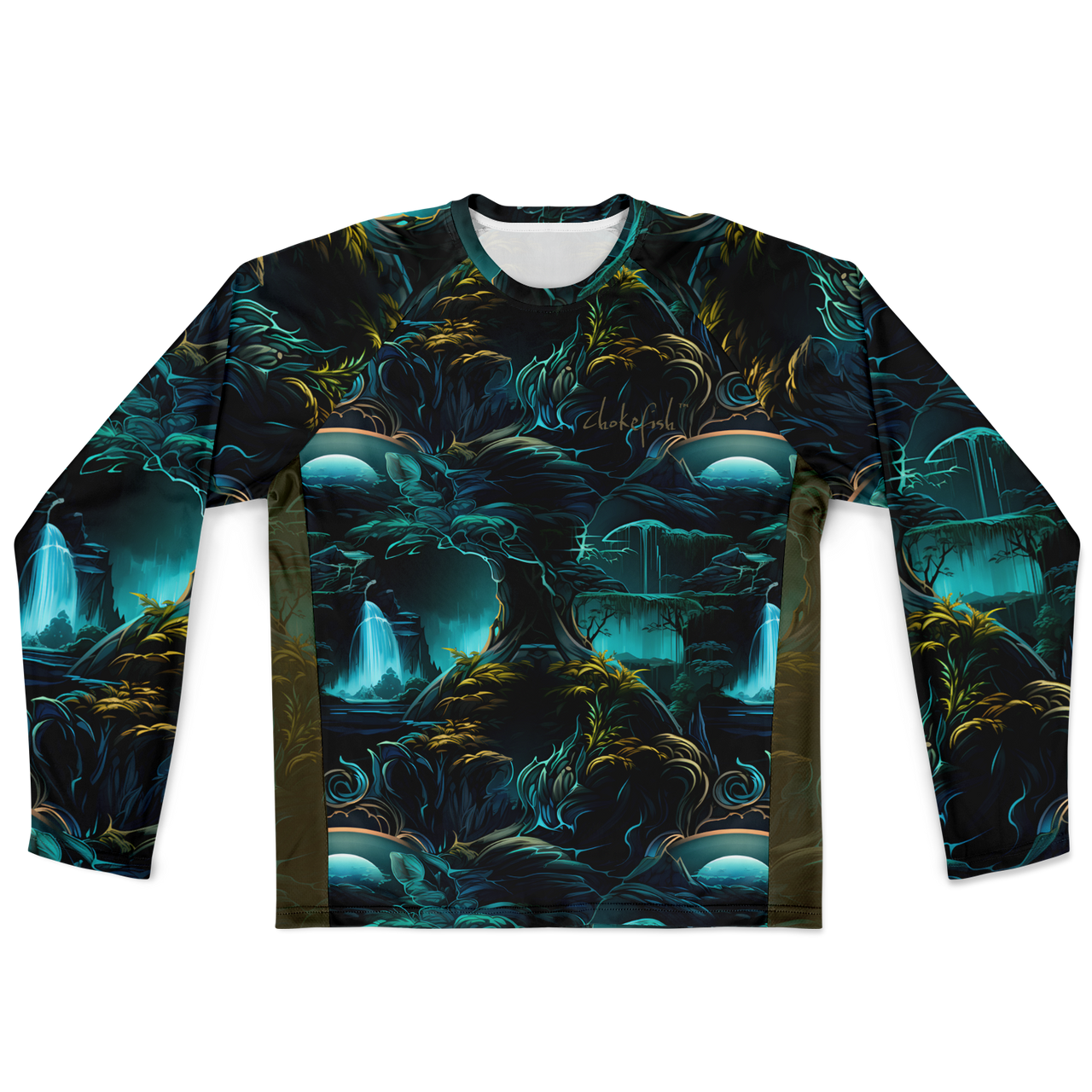 Chokefish™ Long Sleeve Every Day All Weather Trees&Boats Shirt Men's-002