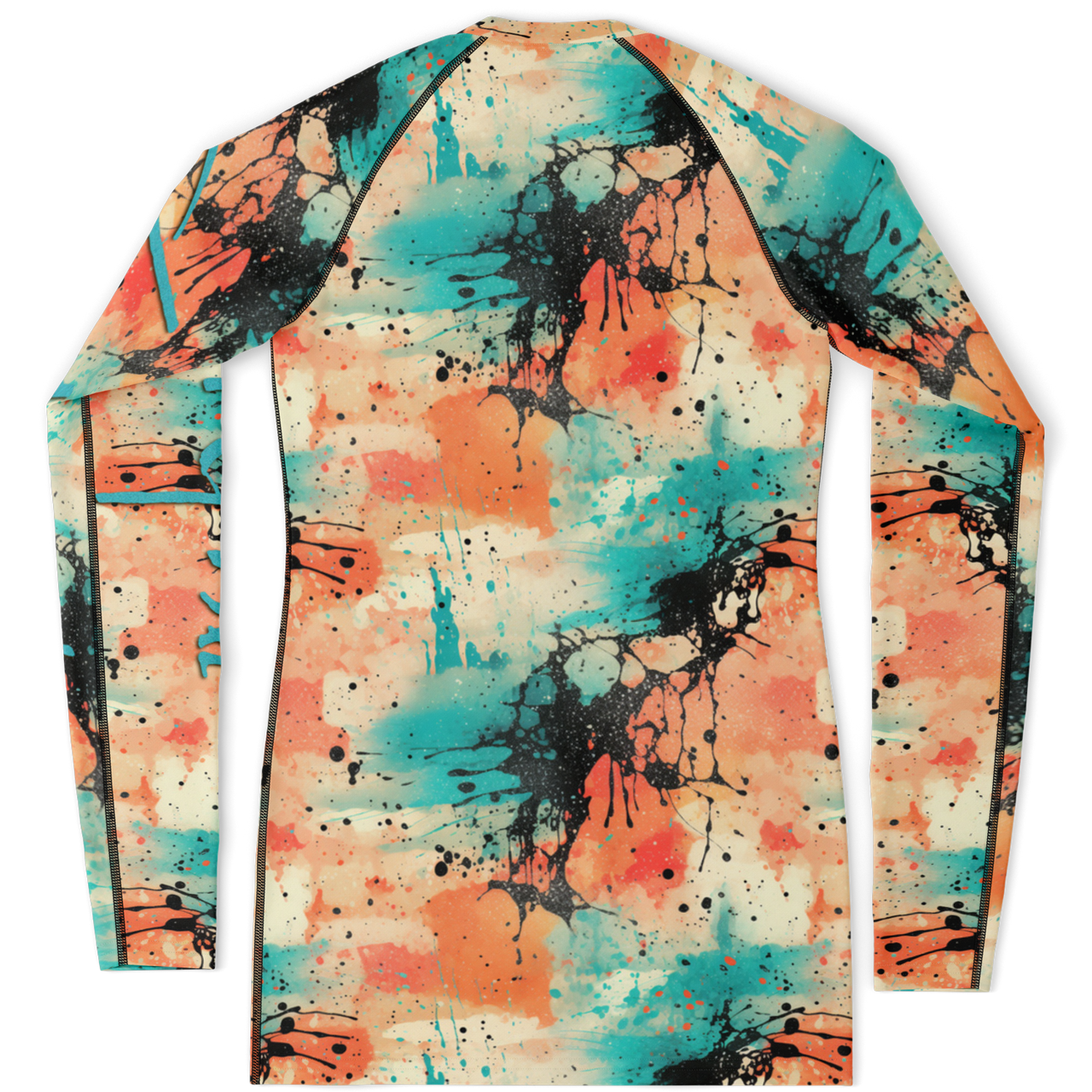 Chokefish™ Long Sleeve Rashguard Acid-Wash Woman's Shirt-002
