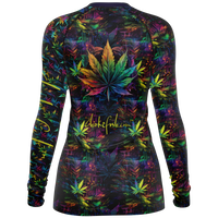 Chokefish™ Long Sleeve Rashguard Cannabis Woman's Shirt-009-Special Edition