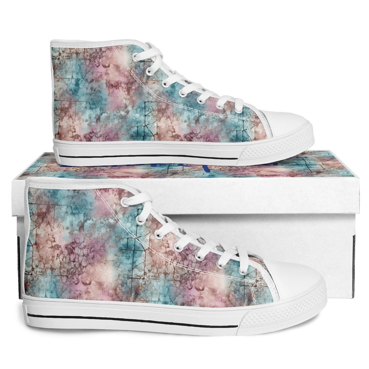 Chokefish™ Urban Peak Retro High Tops-Acid-Wash-003