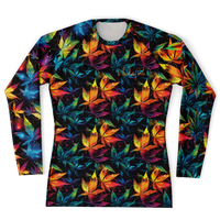 Chokefish™ Long Sleeve Rashguard Cannabis Men's Shirt-011