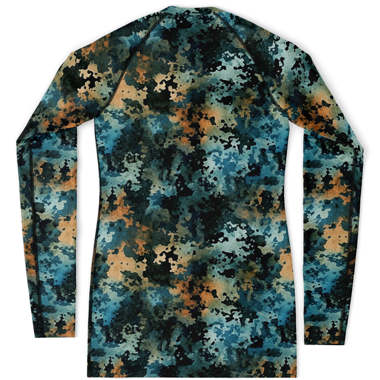 Chokefish™ Long Sleeve Rashguard Acid-Wash Woman's Shirt-016