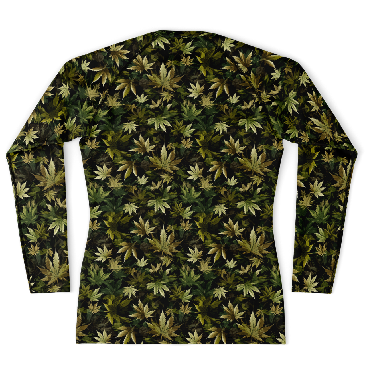 Chokefish™ Long Sleeve Rashguard Cannabis Men's Shirt-007