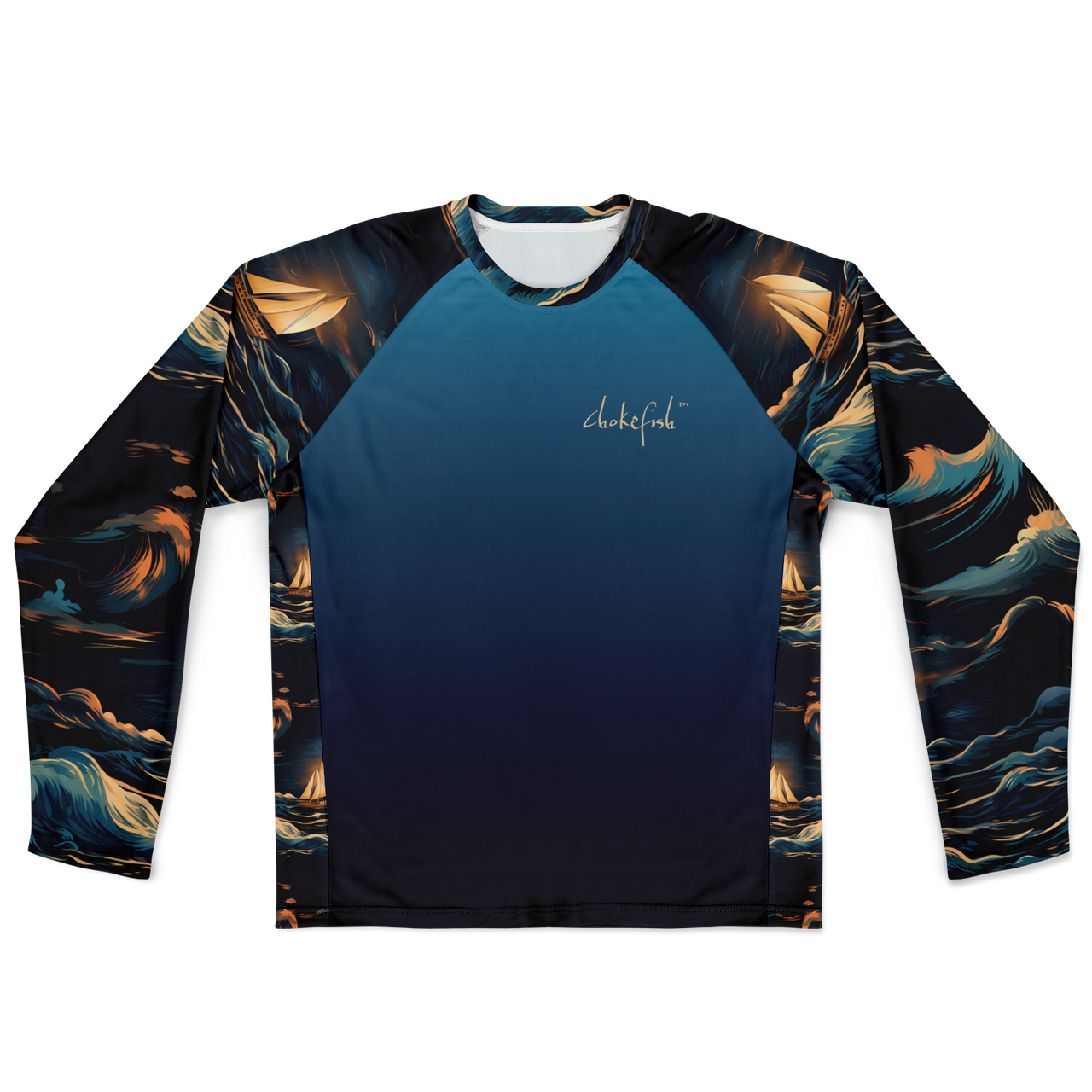 Chokefish™ Long Sleeve Every Day All Weather Trees&Boats Shirt Men's-015-Special-Edition