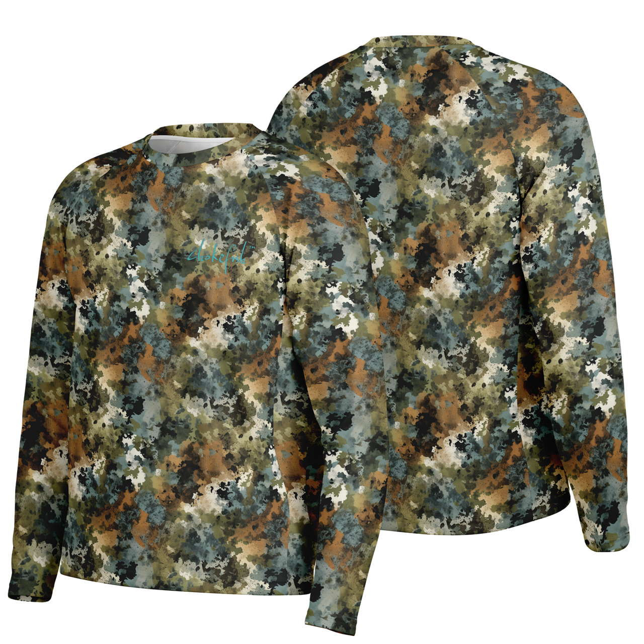 Chokefish™ Long Sleeve Every Day All Weather Acid-Wash Shirt Men's-014