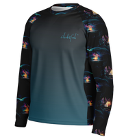 Chokefish™ Long Sleeve Every Day All Weather Trees&Boats Shirt Men's-020-2