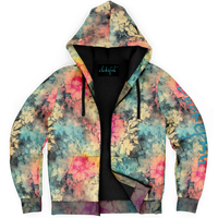 Chokefish™ Microfleece Zip-Up Hoodie Acid-Wash Colors-009B