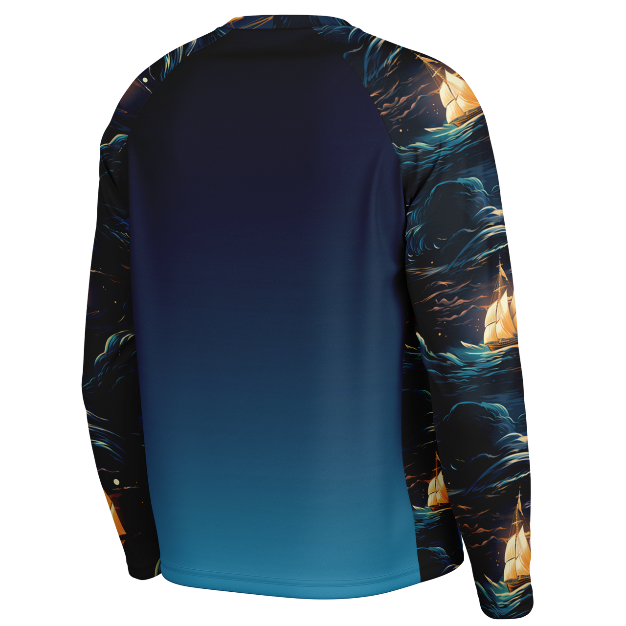Chokefish™ Long Sleeve Every Day All Weather Trees&Boats Shirt Men's-014