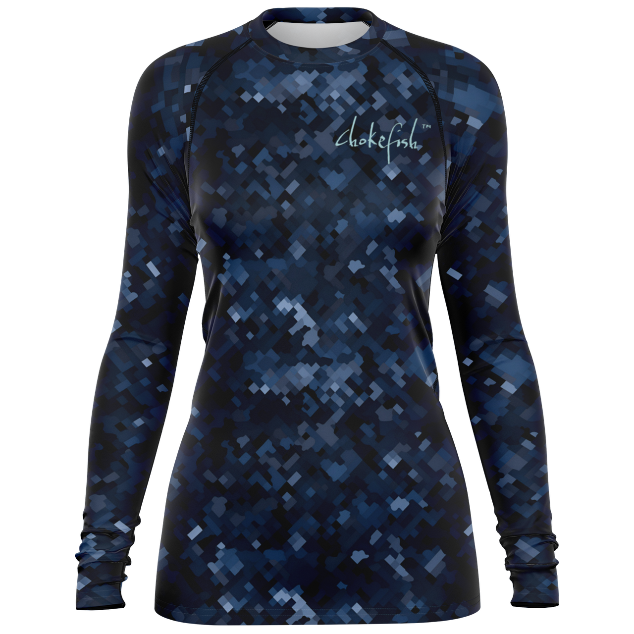 Chokefish™ Long Sleeve Rashguard Camouflage Woman's Shirt-014